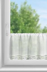 Takoy Vitrázs függöny VINCE matt anyagból csipkével 150x40 cm