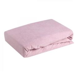 Takoy Cearceaf frote cu elastic 220x200x20 cm din bumbac culoare roz pudră 170 g/m2 Design 91