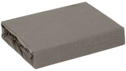 Takoy Jersey pamut gumis lepedő 120x200x20 cm grafit színű 140 g/m2 ADELA