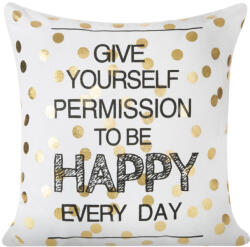 Takoy Díszpárnahuzat DANI felirattal és arany pöttyökkel