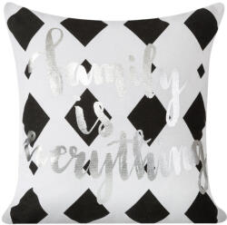 Takoy Díszpárnahuzat ENOLA geometriai nyomattal és ezüst felirattal