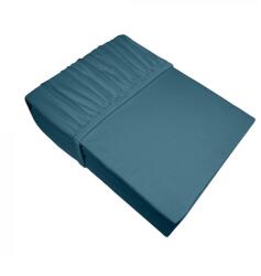 Takoy Jersey pamut gumis lepedő 140x200x30 cm sötét türkiz 140 g/m2 ADELA