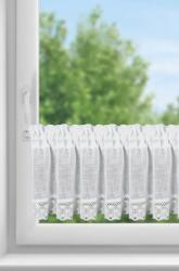 Takoy Vitrázs függöny etaminból széles csipkével díszítve, rusztikus stílusú 150 x 30 cm