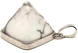 MyVanilla Ásvány Piramis medál fémmel Howlit 2x2cm