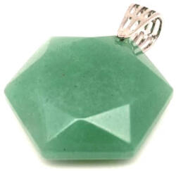 MyVanilla Ásvány Hexagon medál Aventurin 2, 5cm