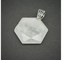 MyVanilla Ásvány Hexagon medál Hegyikristály 2, 5cm