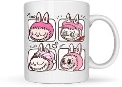  Labubu - Rózsaszín pizsiparti bögre (962382)