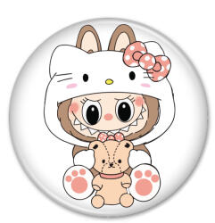 Labubu - Cuki Hello kitty álca hűtőmágnes (671418)