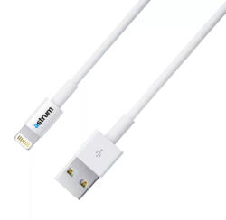 Astrum AC820 Apple iPhone 2M USB - Lightning (8Pin) adatkábel fehér, MFI engedéllyel ( iPhone töltő kábel ) (A35520-Q)