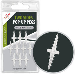 Carp Zoom Kétoldalas pop-up csavar, 18x4, 5 mm, 10 db (CZ2520)