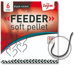 Carp Zoom Feeder horog puha pellethez, #6, 10 db (CZ4589)