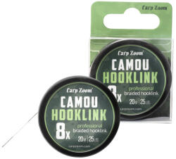 Carp Zoom Camou 8X előkezsinór, 20 m, 35 lb, terepmintás (CZ0007)