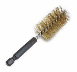 Satra sárgarézzel bevont acél drótkefe, fúróba vagy bittartóba fogható, 25 mm-es (S-SWB25)