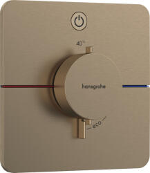 Hansgrohe ShowerSelect Comfort Q, rejtett termosztát 1 készülékhez, szálcsiszolt bronz, HAN-15581140 (HAN-15581140)