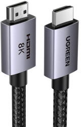 UGREEN Cablu Ugreen HD171 cu conectori HDMI 2.1 8K certificat, 1 m lungime - gri - pcone