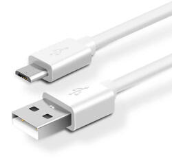 Well Cablu de Date si Incarcare WELL USB la MicroUSB 2A 1m Alb (CABLE-USB/UUSB-1WE05-WL)