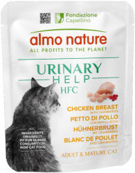 Almo Nature 6x50g Almo Nature HFC Urinary Help Csirkemell & áfonya nedves macskatáp