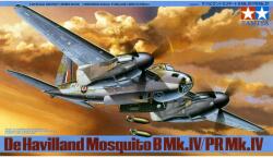 TAMIYA 1/48 De Havilland Mosquito B Mk. IV / PR Mk. IV katonai repülőgép modell (TA61066)