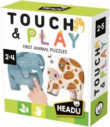 Headu Образователен комплект Headu Touch and Play - Моят първи пъзел с животни, 16 части (HMU60797) - ozone