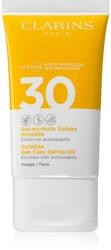 Clarins Invisible Sun Care Gel-to-Oil napozó fluid az arcra SPF 30 50 ml