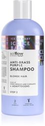 So!flow Cooling Shampoo Blonde Hair lila sampon semlegesíti a sárgás tónusokat 300 ml