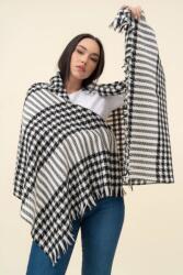 BUDMIL Vékony sál Női fekete-törtfehér 20070081-004242-0000