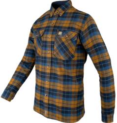 JACK PYKE Bleasdale flanel kockás ing rozsdabarna-kék XXXL (THAJSHIFLABLNAVXXXL)
