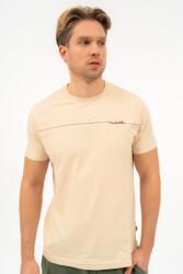 BUDMIL regular fit póló Férfi XL bézs 20300446-004251-0599