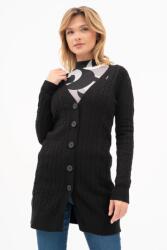 BUDMIL Kötött kardigán Női M fekete 20050803-003242-0399