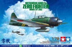 TAMIYA 1/72 Mitsubishi A6m3/3a Zero Fighter Model 22 (Zeke) vadászgép modell (TA60785)