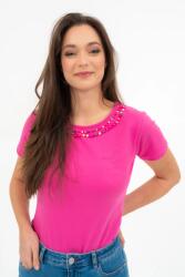 BUDMIL gyöngyökkel díszített karcsúsított póló Női XXL pink 20331154-002251-0699