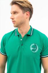 BUDMIL Modern fit galléros póló Férfi XXL zöld 20730264-003251-0699