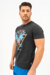 BUDMIL modern fit póló Férfi M szürke melanzs 20300445-004251-0399