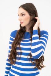 BUDMIL Kötött pulóver Női M kék-fehér 20050798-001242-0399