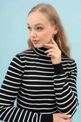 BUDMIL Kötött pulóver Női S fekete-fehér 20050800-002242-0299