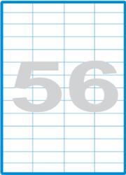 KZK Öntapadó címkék, 52, 5x21, 2 mm, 100 lap/csomag