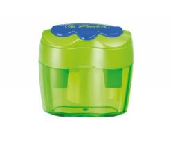 Herlitz Ascutitoare plastic dubla Herlitz 10921112, Verde (10921112/VERDE)