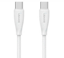 USAMS GREEN SERIES adatkábel (USB - Type-C, 60W, gyorstöltő, 100cm) FEHÉR (SJ716USB02) (SJ716USB02) - aqua