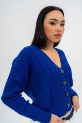 BUDMIL Rövid kötött kardigán Női L kék 20050817-002251-0499