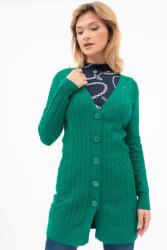 BUDMIL Kötött kardigán Női L s. zöld 20050803-002242-0499