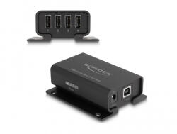 Delock 4 Portos USB 2.0 izolátor Hub 5 KV izolációval Adatvonalakhoz