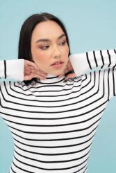 BUDMIL Kötött pulóver Női M fehér-fekete 20050800-001242-0399