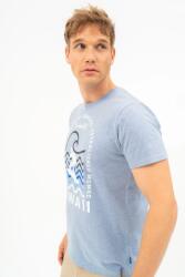 BUDMIL modern fit póló Férfi L kék melanzs 20300445-001251-0499