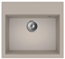MOFÉM Zenit 1B 560x510mm (1 medence) beépíthető bézs gránit mosogató szifoncsomaggal (760012801B2)
