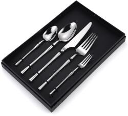 TRENDY S 5 db rozsdamentes acél evőeszköz készlet, utazáshoz és irodához, TRENDY'S, króm (TCM-36C)