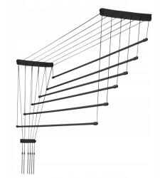 Kadax Mennyezeti ruhaszárító, KADAX, 6 rúd, 130 cm, Fehér (27325) Ruhaszárító