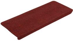 vidaXL 30 db piros öntapadó lépcsőszőnyeg 65x24, 5x3, 5 cm 3365916 (3365916)