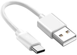 SilverHome Prémium Adat- és Töltőkábel, 20 cm, USB-C/USB típusú, 2.4A gyorstöltés, fehér (ar9n-TB2457)