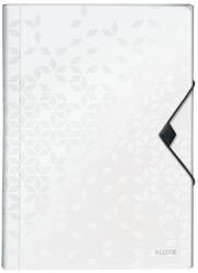 Leitz Harmónika mappa LEITZ Wow A/4 6 műanyag rekeszes fehér (VL02-0069402-1037285620)