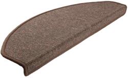 vidaXL 20 db kávébarna lépcsőszőnyeg 65x24x4 cm 3365793 (3365793)